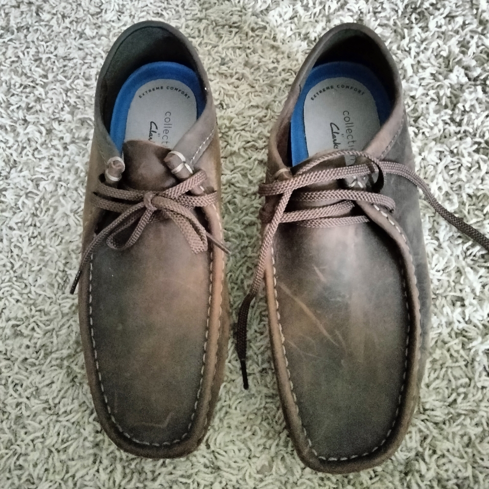 Collections by Clarks brown chukka shoes men's size 10